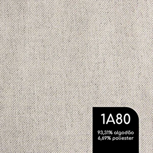 Banqueta Oliva Assento 65cm | Tecido: Cor Crú 1A80
